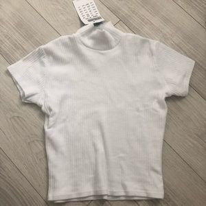 NWT BRANDY MELVILLE MOCK-NECK TEE